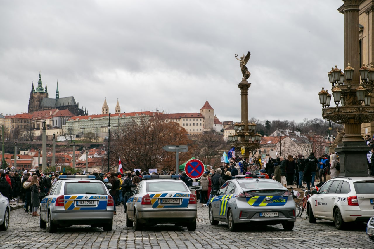 #23январяЗаСвободу Акция протеста на площади Яна Палаха в Праге – 1001