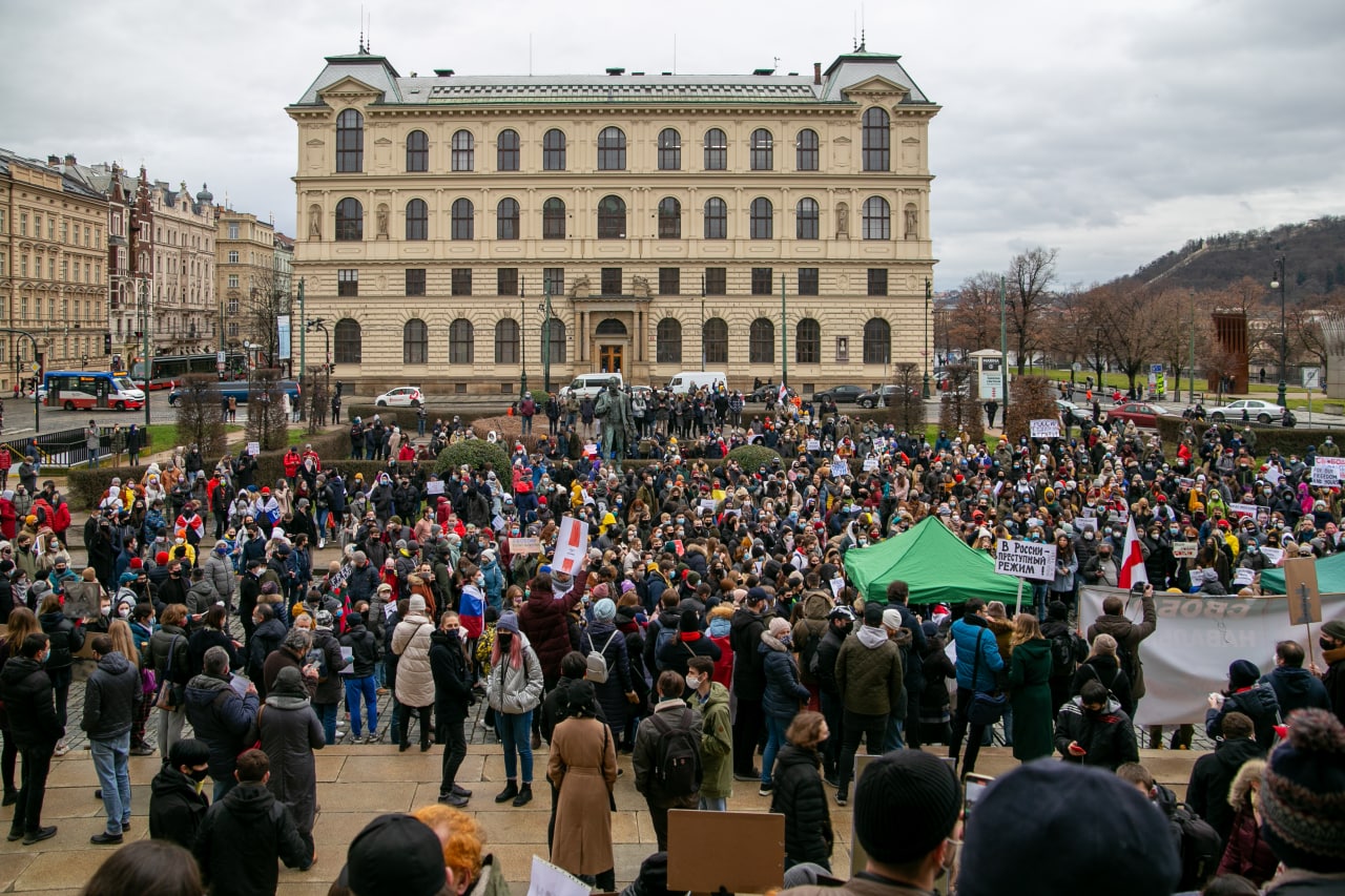 #23январяЗаСвободу Акция протеста на площади Яна Палаха в Праге – 993